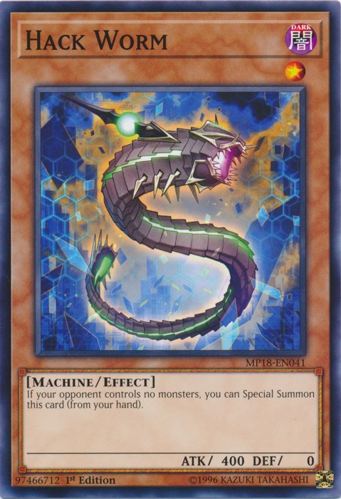 Hack Worm - MP18-EN041 - Common - 1st Edition NM Yugioh 2018 Mega-Tin Mega Pack 