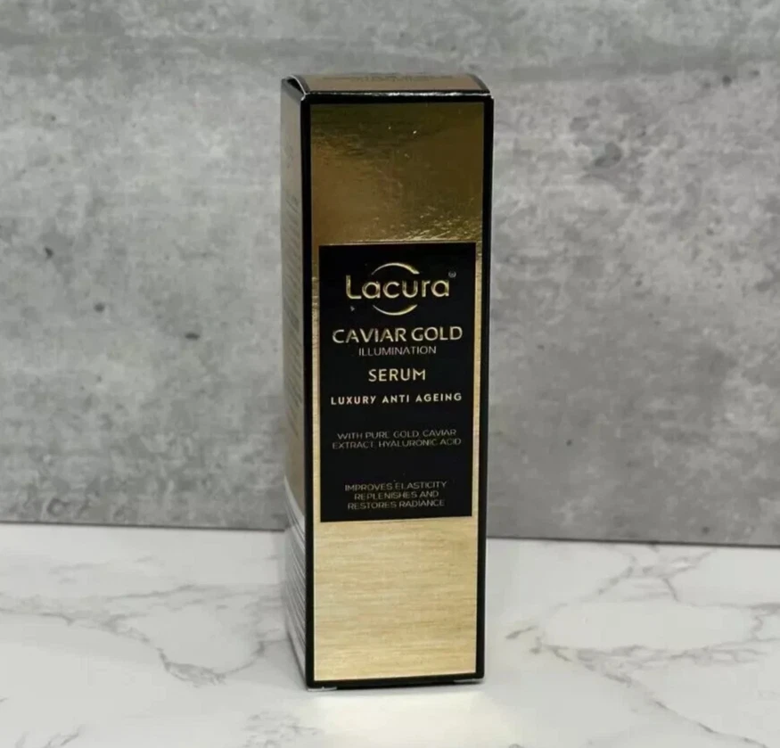 Lacura Caviar Gold Illumination Serum / Day / Eye Cream Anti-Ageing, NEW, ALDI