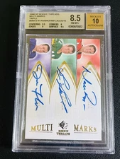 2008 SP Rookie Threads Multi-Marks /15 Matt Ryan Joe Flacco Auto RC BGS 8.5/10