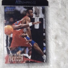 Fleer 1997 Allen Iverson Rookie #265 Philadelphia 76ers NBA Basketball Card. rookie card picture