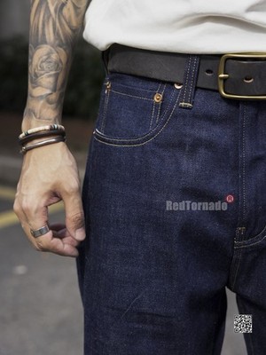 Red Tornado Vintage Men's Jeans Loose Fit Straight 12oz Selvedge