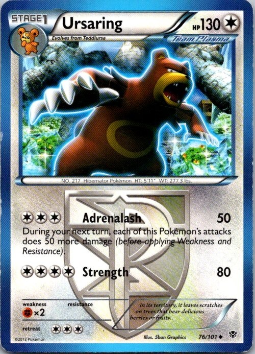 Plasma Blast #76/101 Ursaring (Team Plasma)