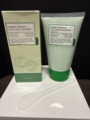 Cosmoo Green Tomato Clay Pack Cleanser 120g Vegan Pore Purifying Face Mask