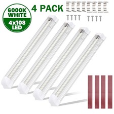 4pcs 12v 108led 6000k Interior Light Bar Rv Camper Truck Van Ceiling Dome Lamp