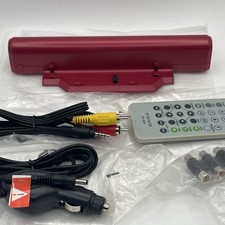 Magnavox Red Portable DVD RB-Li 50 Battery with Remote  Car Adapter