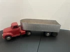 Vintage Tonka 1955 Truck & Aluminum Cargo King Trailer Pressed Steel