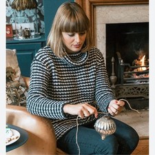 Barbour Harbour Ventnor Knit Alpaca Wool Sweater 10