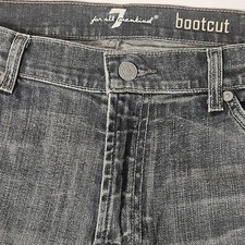 7 for all Mankind Bootcut Men’s Jeans Sz 39x29 Faded Black