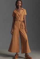 MAEVE ANTHROPOLOGIE Colette tuta weekend donna taglia 2 con cintura.   $188