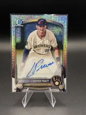 2025 Bowman Mega Prospect Mojo Refractor Cooper Pratt Auto #BMA-CP Brewers