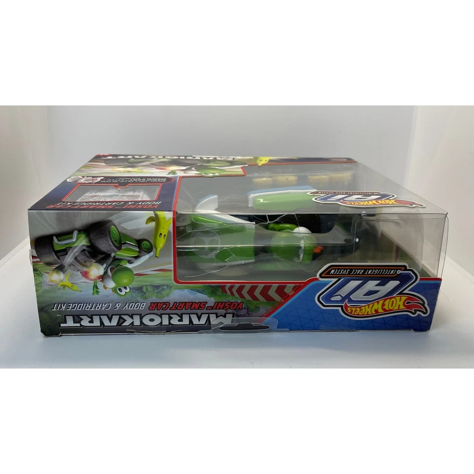 Hot Wheels AI Intelligent Race System Mario Kart Yoshi Smart Car & Cartridge - Image 4 of 4
