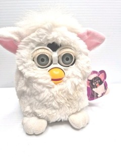 Vintage 1998 White Furby Tiger Electronics Model 70 800 Snowball With Tags WORKS