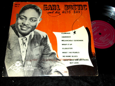 EARL BOSTIC And His ALTO SAX 10 Inch LP KING Records Vol. 1 Displayable Rarity
