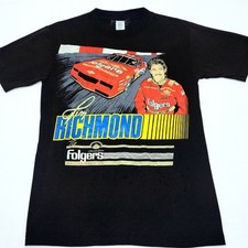 VINTAGE 1986 1987 NASCAR #25 Tim Richmond Folgers Hendrick t-shirt 80s MEDIUM M