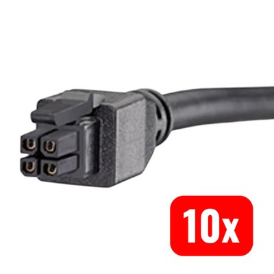 Molex Micro-Fit 3.0 Kabel 4-polig OTS 245132-0405 Schwarz 0,5 m 10 STÜCK