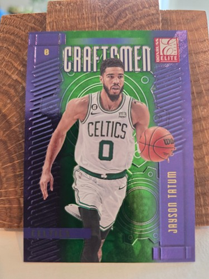 #ad 2023 24 Panini Donruss Elite Jayson Tatum Green #14 75 Craftsmen No.16 Celtics $9.99