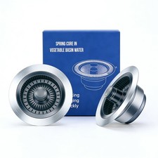 3 in 1 Kitchen Sink Drain Strainer, 2Pack Stainless Steel Sink Stopper with A...