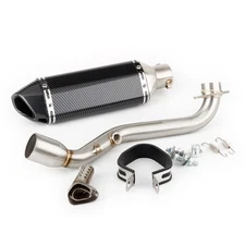 For Suzuki Burgman 400 AN400 2006-2016 Exhaust Pipe With Mid Link Pipe Slip-on