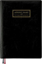 Daigo 2026 Planner, Appointment, Daily, 4-Day Spread, A5, Black, E1668, Starts J