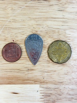1997 HASBRO STAR WARS  ALDERAAN SET OF 3 TOKEN CREDIT COINS 1000