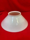 Vintage White Milk Glass Hanging Oil Lamp Chandelier Slant Shade 13 3/4"