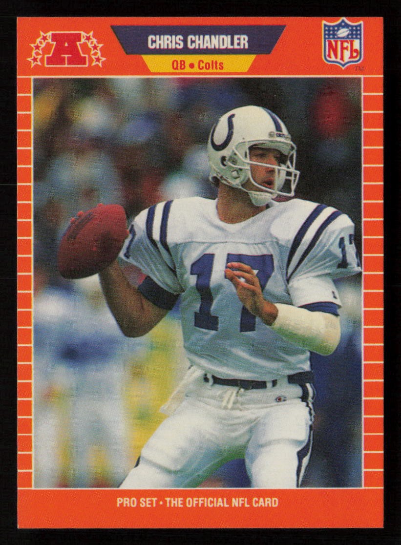 Chris Chandler 1989 Pro Set Series 1 #159 RC Rookie Indianapolis Colts
