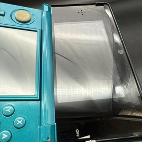 Nintendo 3DS Handheld System - Aqua Blue Tested Working With Charger No Stylist 