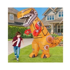 Inflatable Dinosaur Costume for Adults Funny Blow Up Mechanical T-rex Dino Co...