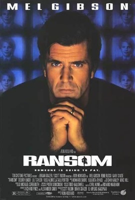 RANSOM ORIGINAL ROLLED 27X40 MOVIE POSTER 1996 MEL GIBSON RENE RUSSO GARY SINISE