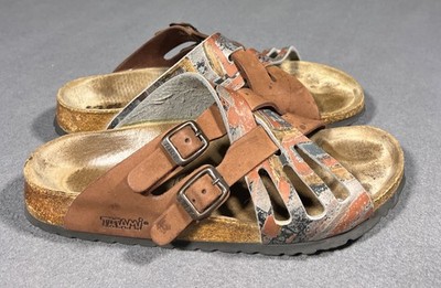 Birkenstock Tatami Sandals Womens 38 US 7-7.5 Multicolor Comfort Birks *READ