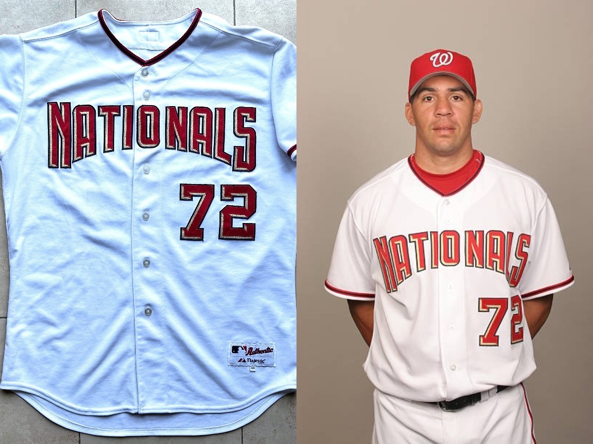 Mr. jhonxx211 exclusive majestic カージナルス DIAZ Washington Nationals 2006 Majestic Game TI 0062 jersey 48