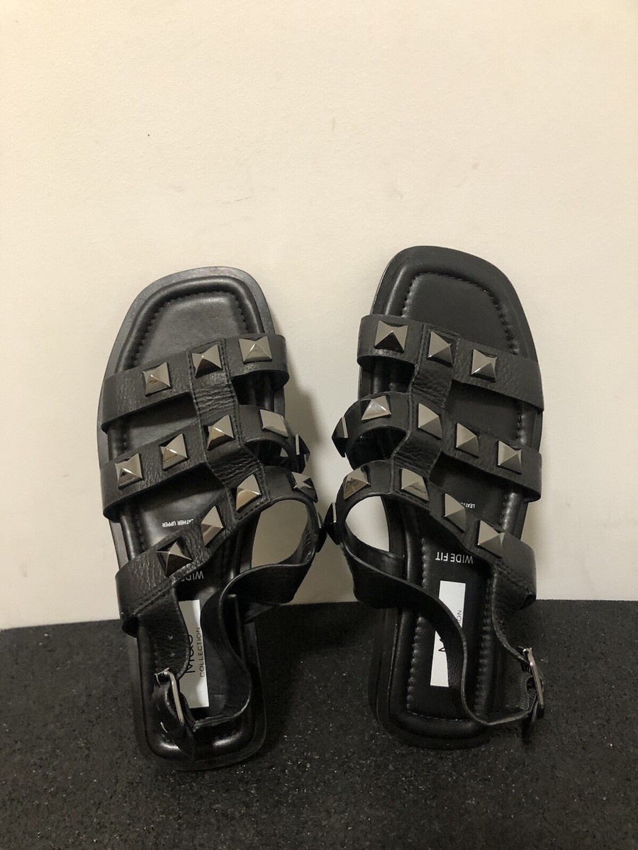 Wide Fit Marks And Spencer Ladies Black Sandals Marks Spencer