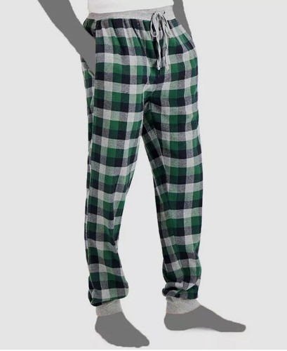 Hanes Mens Black Flannel Jogger Sleep Pant Loungewear Big & Tall 3XLT