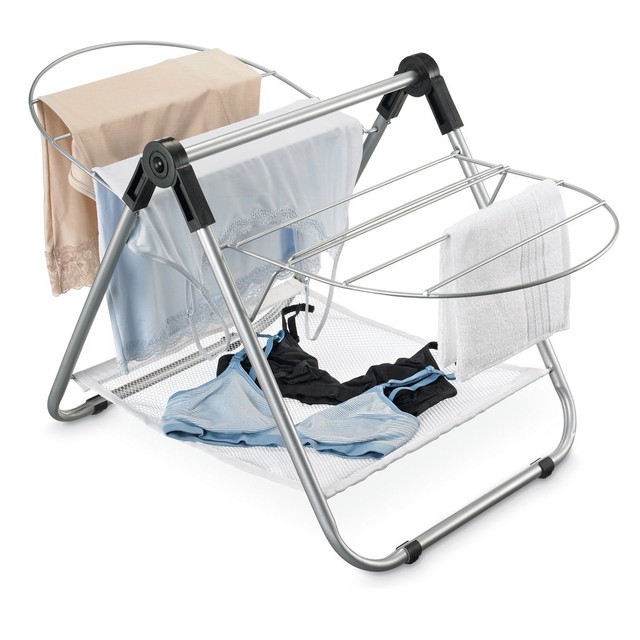 Polder Countertop Clothes Drying Rack Silver For