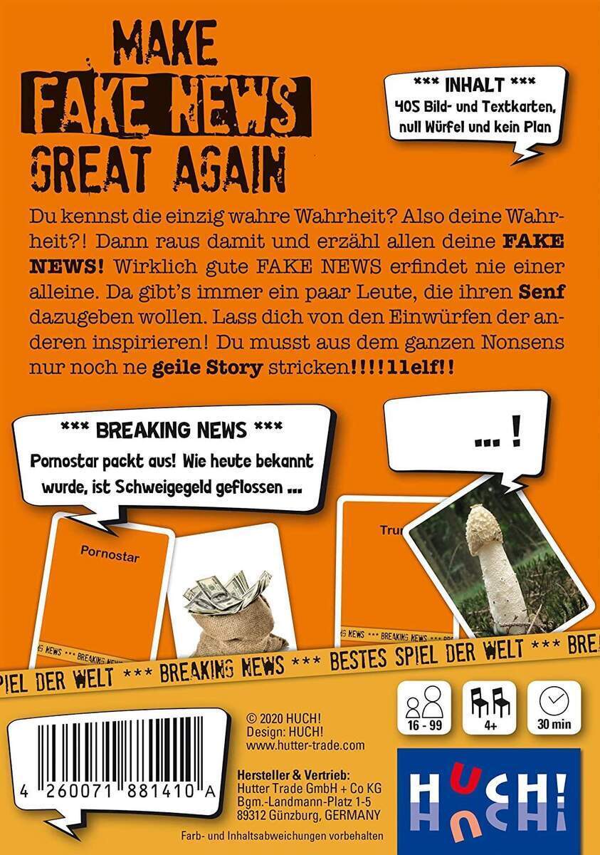Thumbnail - Huch Partyspiel Make Fake News Great Again