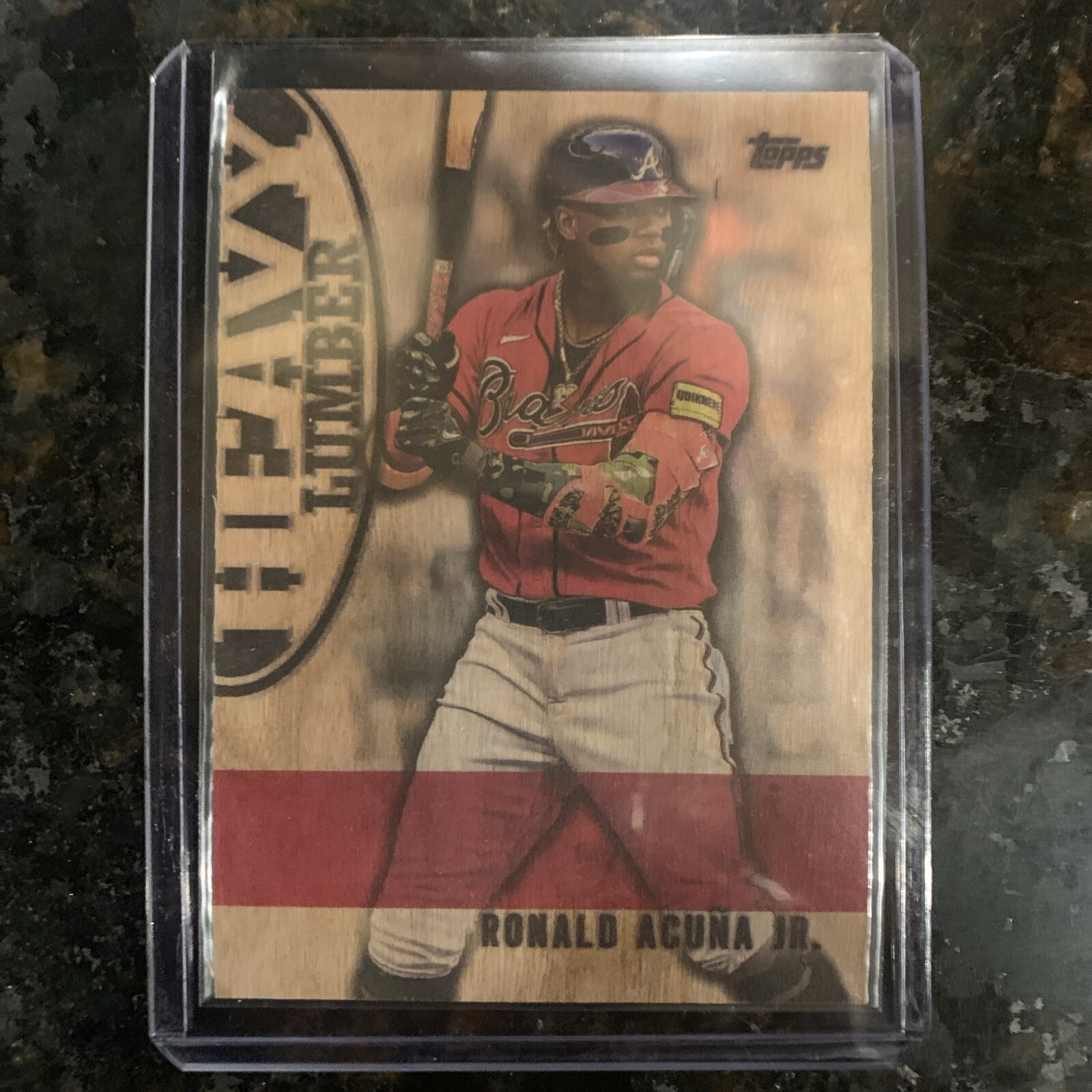 2024 Topps Series 1 RONALD ACUNA JR Atlanta Braves Heavy Lumber Rare SSP🔥Mint