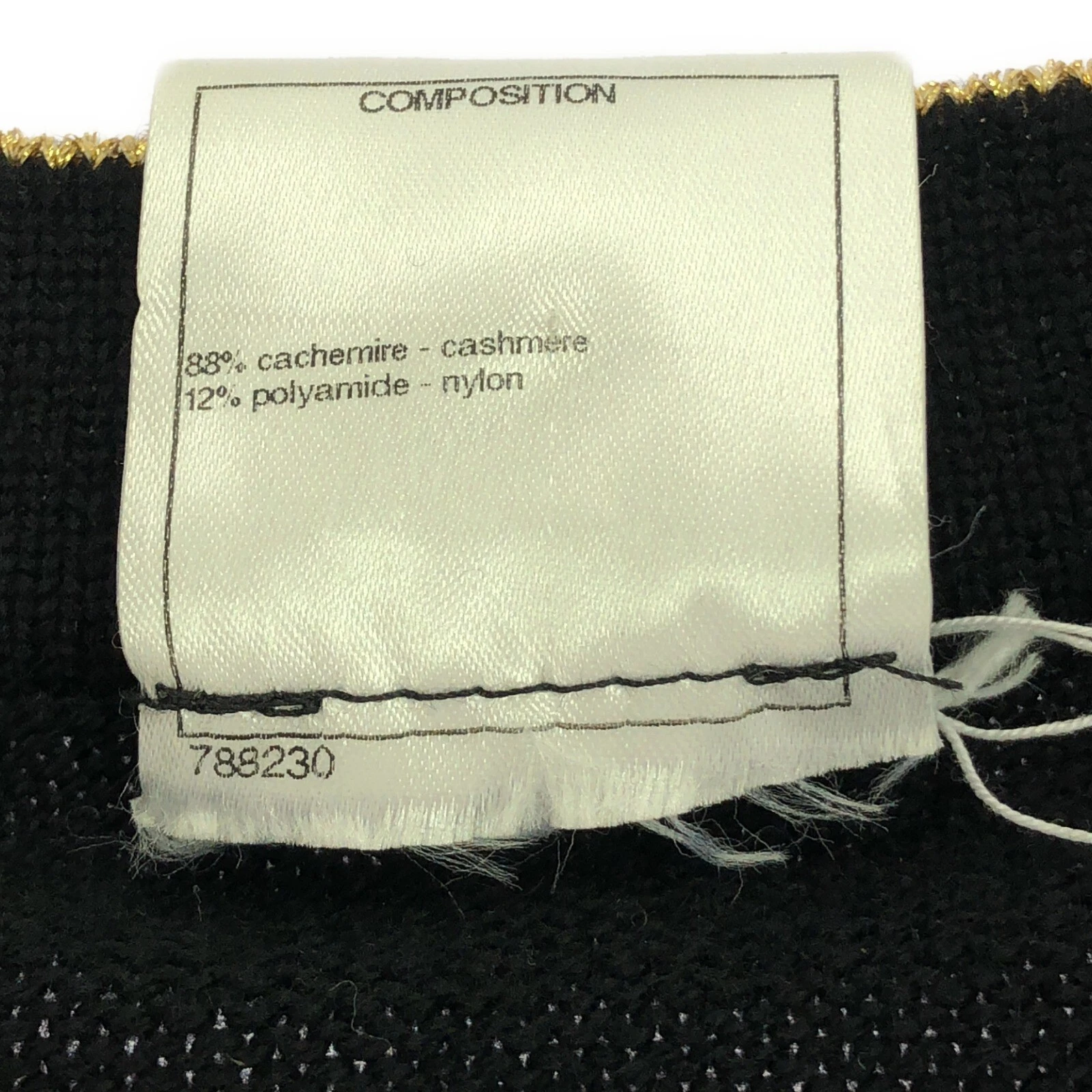 CHANEL Cardigan Maglia Giacca Maglione P36174K02177 Cashmere Nero Usato Don