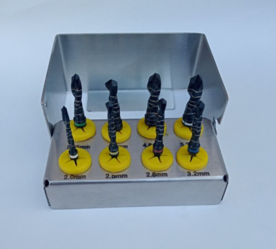 Drill Kit 8 Pcs Set External Dental Bur Holder CE