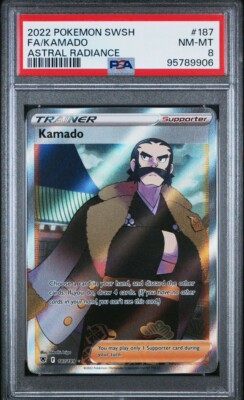 kamado pokemon card value 2022 Full Art Kamado Pokémon Astrial Radiance #187 - PSA 8