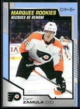 2020-21 Upper Deck #617 Egor Zamula Philadelphia Flyers OPC Update Blue Card