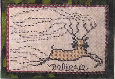 Believe - Ornament - Finger Works - Dames of the Needle New Chart