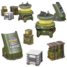 Halo: Flashpoint UNSC Scenery Set - Mantic Games 28mm Skirmish MGHAU101