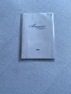Breguet Heritage Chronograph 5460 INSTRUCTIONS  Anleitung Manual  Mode d'emploi