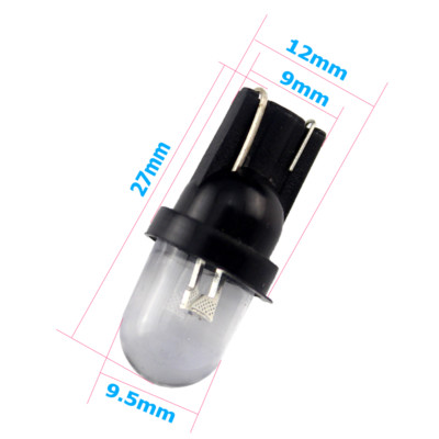 100 Pcs T10 W5W 194 LED Bulbs - 6V DC, 0.24W, For Pinball, Auto, & DIY Lighting