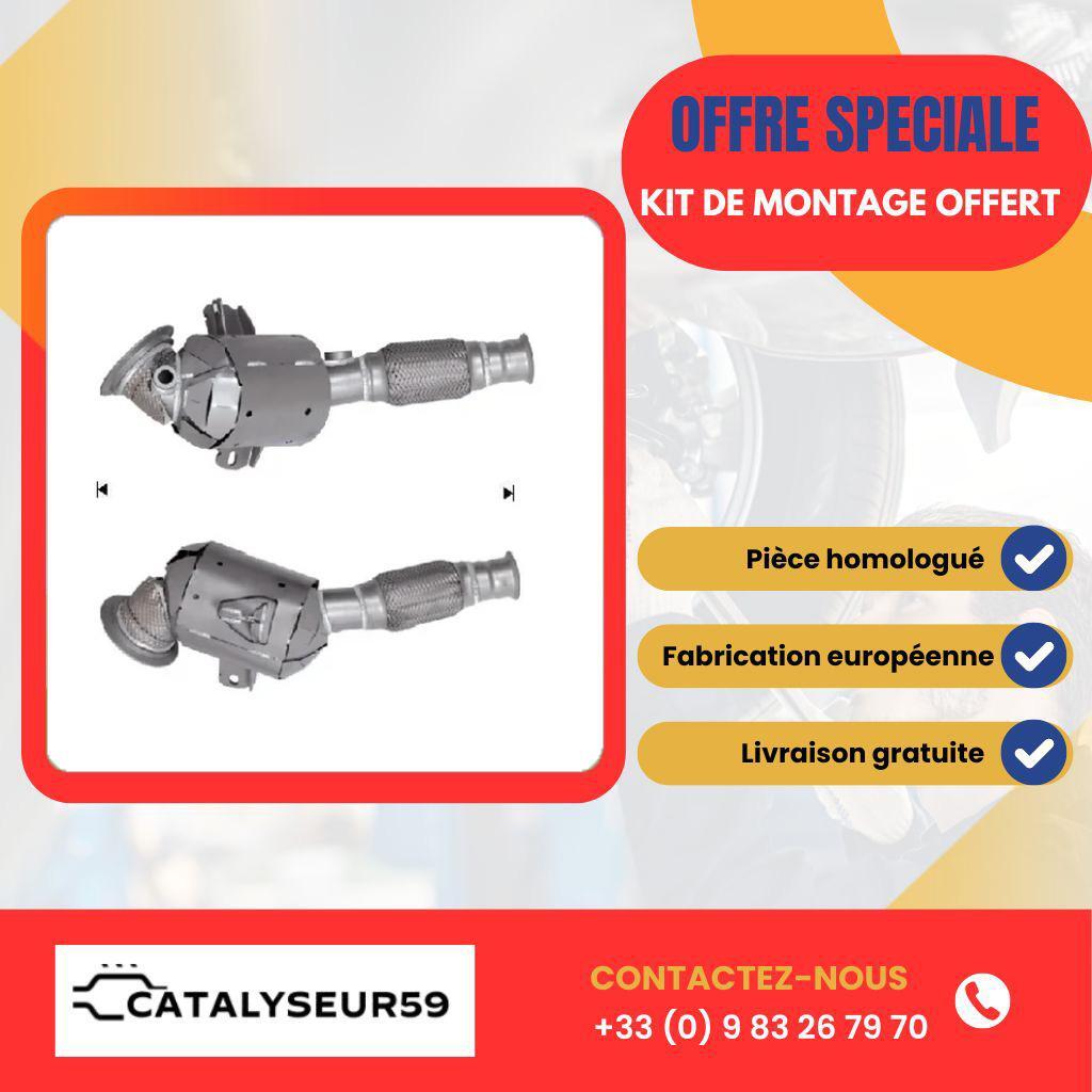 Catalyseur Ford Tourneo Courier 1.0i 12V en acier renforcé anti-corrosion de 101 cv