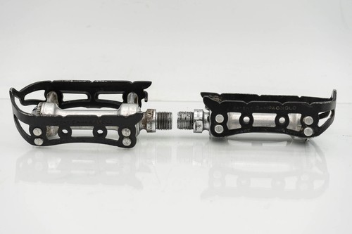 CAMPAGNOLO 1037 SUPERLEGGERI RECORD PEDALS STEEL VINTAGE QUILL OLD ROAD BIKE 80s - Picture 6 of 8