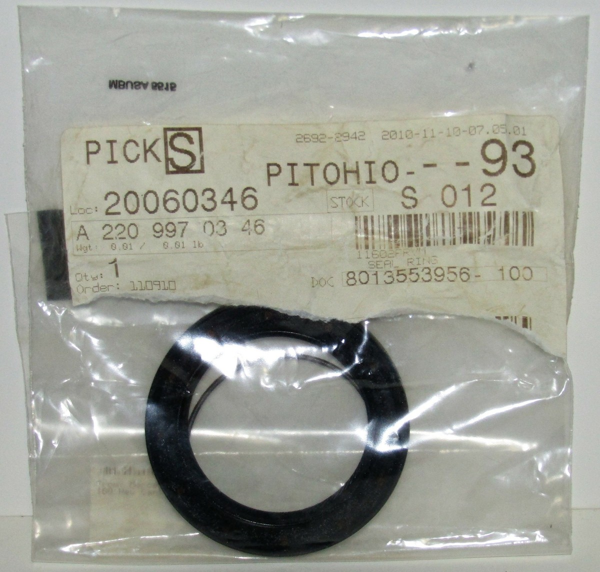 NEW GENUINE MERCEDES BENZ EXTENSION HOUSING SEAL RING OEM PART NO 