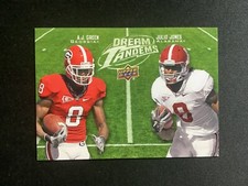 2011 Upper Deck Dream Tandems #DT19 A.J. Green Julio Jones Alabama Georgia