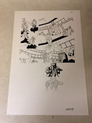 DOCTOR WHO ANNUAL original art TARDIS BRITISH TIME LORD COOL TELEPORT PAGE