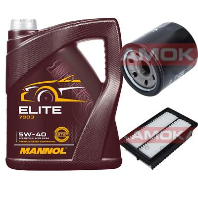 KAMOKA Inspektionspaket MANNOL Elite 5W-40 5L für Hyundai i20 Active 1.0 T-GDi